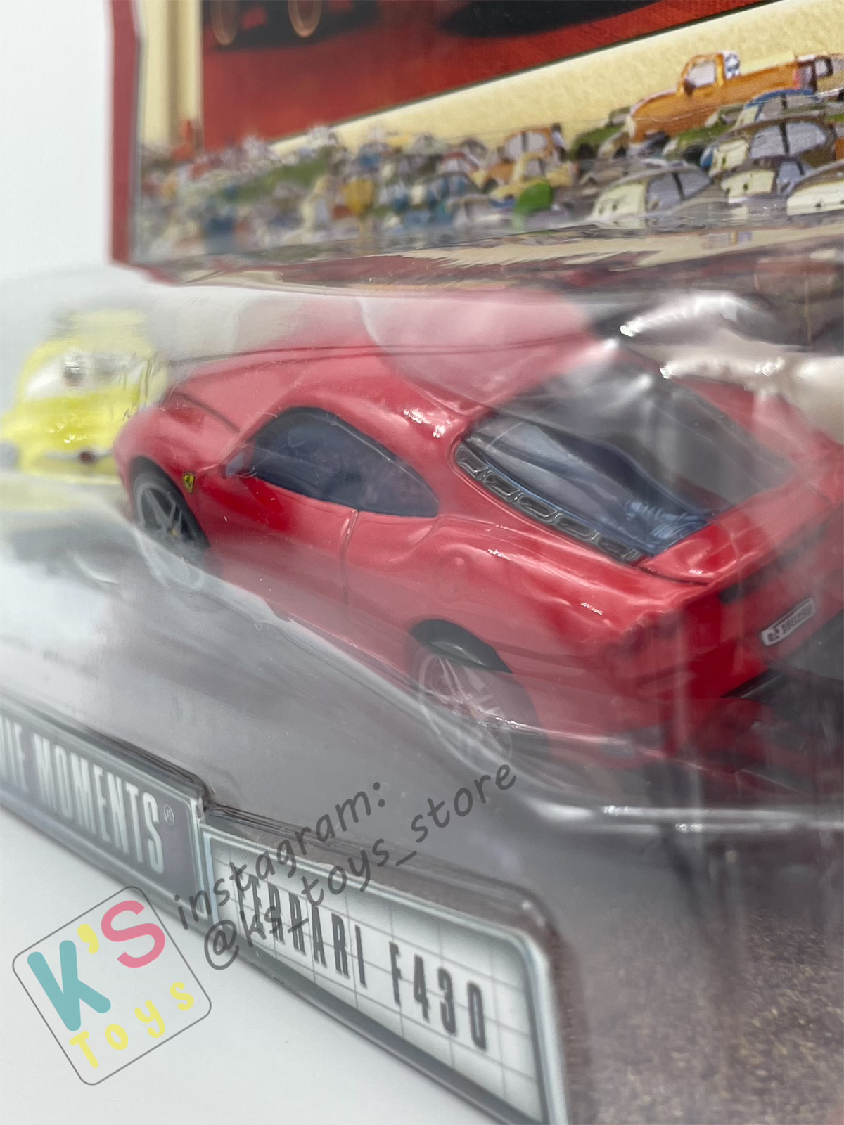 Disney Pixar Cars 1:55 by Mattel 2-Pack MOVIE MOMENTS, LUIGI & FERRARI F430 - BNIP