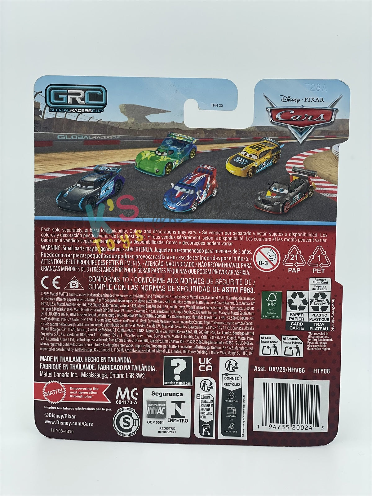 DISNEY PIXAR CARS 1:55 BY MATTEL, "GRC MIGUEL CAMINO" - 2024 NEW RELEASE GRC SERIES 18TH ANNIVERSARY - BNIP