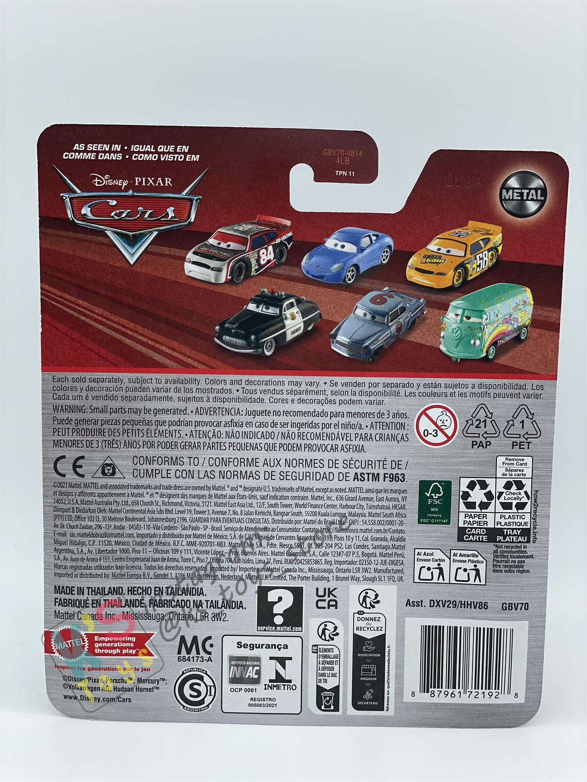 DISNEY PIXAR CARS BY MATTEL - "DOC HUDSON" 2025 RE-RELEASED - BNIP