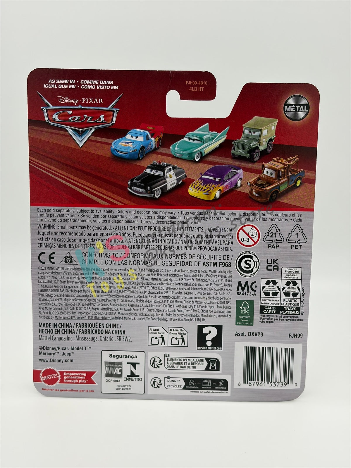 Disney Pixar Cars 1:55 by MATTEL, "LIZZIE" - 2026 RE-RELEASED - BNIP