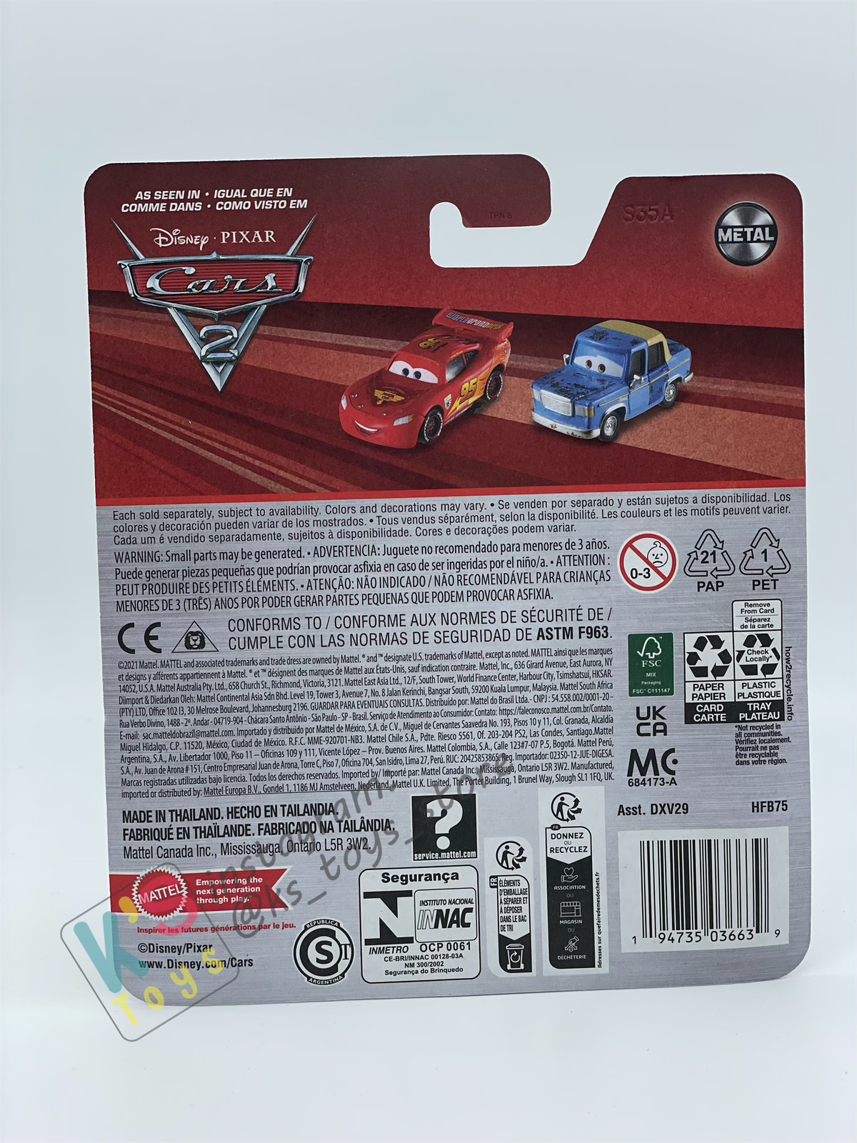 DISNEY PIXAR CARS BY MATTEL, OTIS (2024 RE-RELEASED) - BNIP