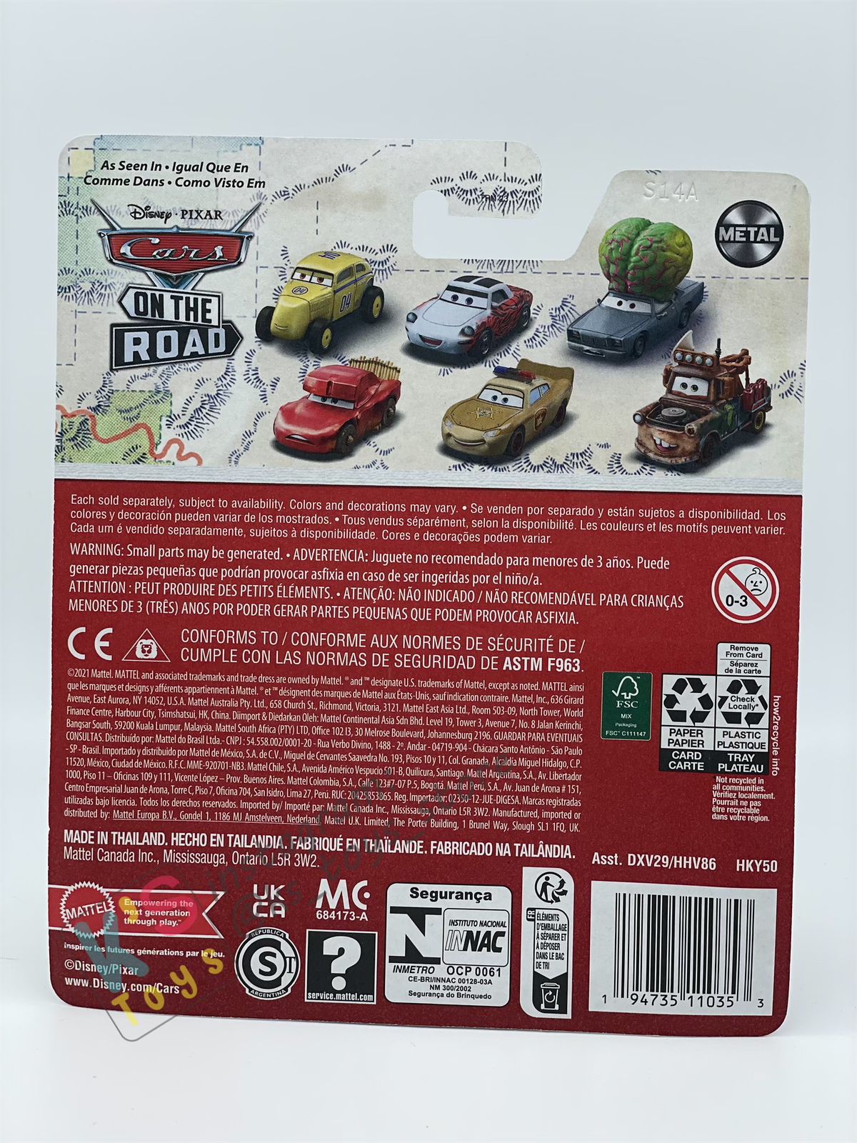 DISNEY PIXAR CARS BY MATTEL - "MAE PILLAR-DUREY" CARS ON THE ROAD SERIES 2023 NEW RELEASE - BNIP