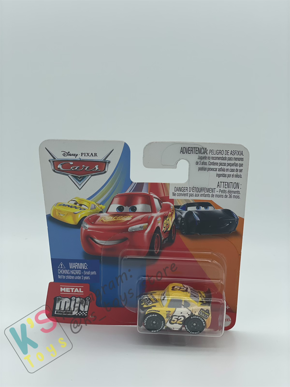 Mini Racers Disney Pixar Cars by Mattel, CLAUDE SCRUGGS / BRIAN SPARKS - BNIP