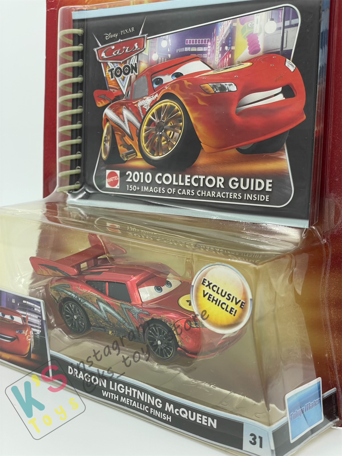 DISNEY PIXAR CARS "DRAGON LIGHTNING MCQUEEN with METALLIC FINISH" TOKYO MATER SERIES - Cars Toon - BNIP