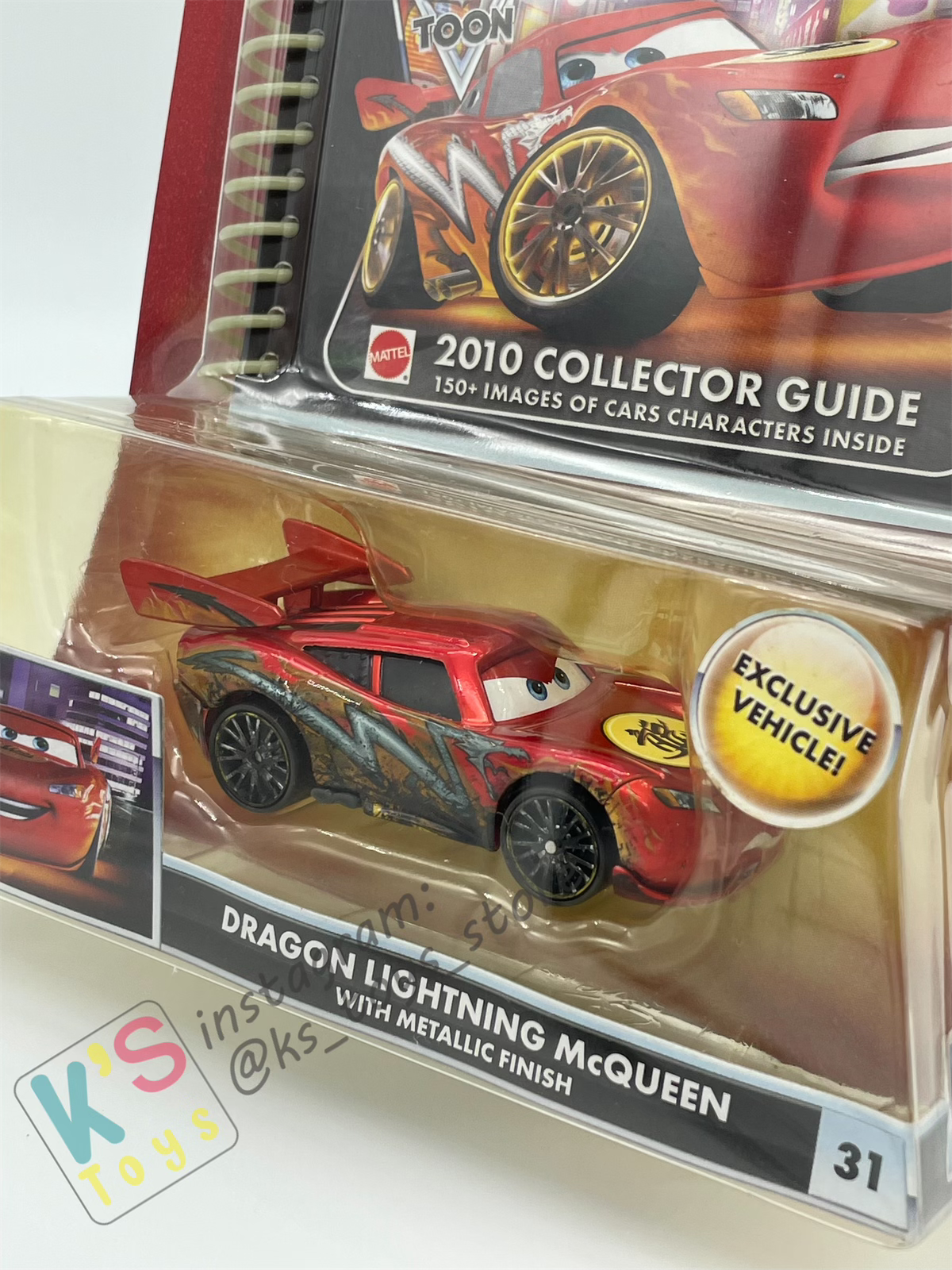 DISNEY PIXAR CARS "DRAGON LIGHTNING MCQUEEN with METALLIC FINISH" TOKYO MATER SERIES - Cars Toon - BNIP