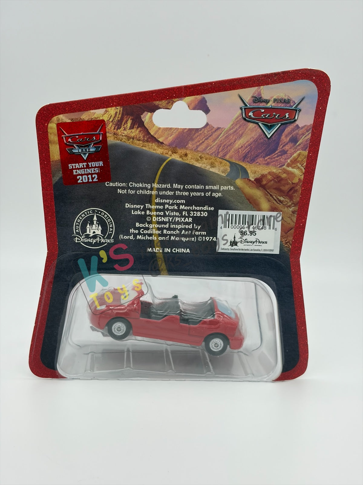 EXCLUSIVE DISNEY PARKS CARS LAND "RADIATOR SPRINGS RACER" RED- BNIP