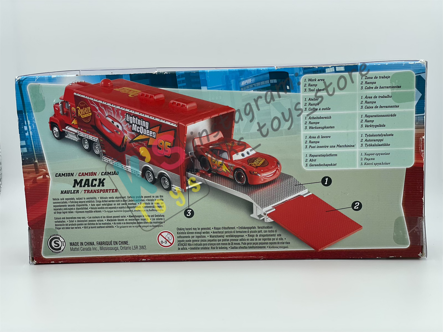 Hauler Disney Pixar Cars by Mattel, Mack Cars 1 Hauler - BNIP