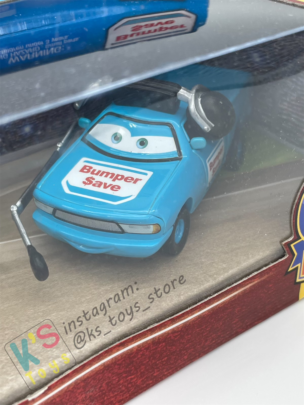 RARE DISNEY PIXAR CARS BY MATTEL, TEAM CREW BUMPER SAVE - BNIP