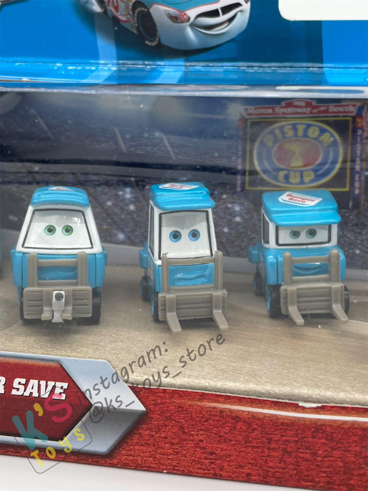 RARE DISNEY PIXAR CARS BY MATTEL, TEAM CREW BUMPER SAVE - BNIP
