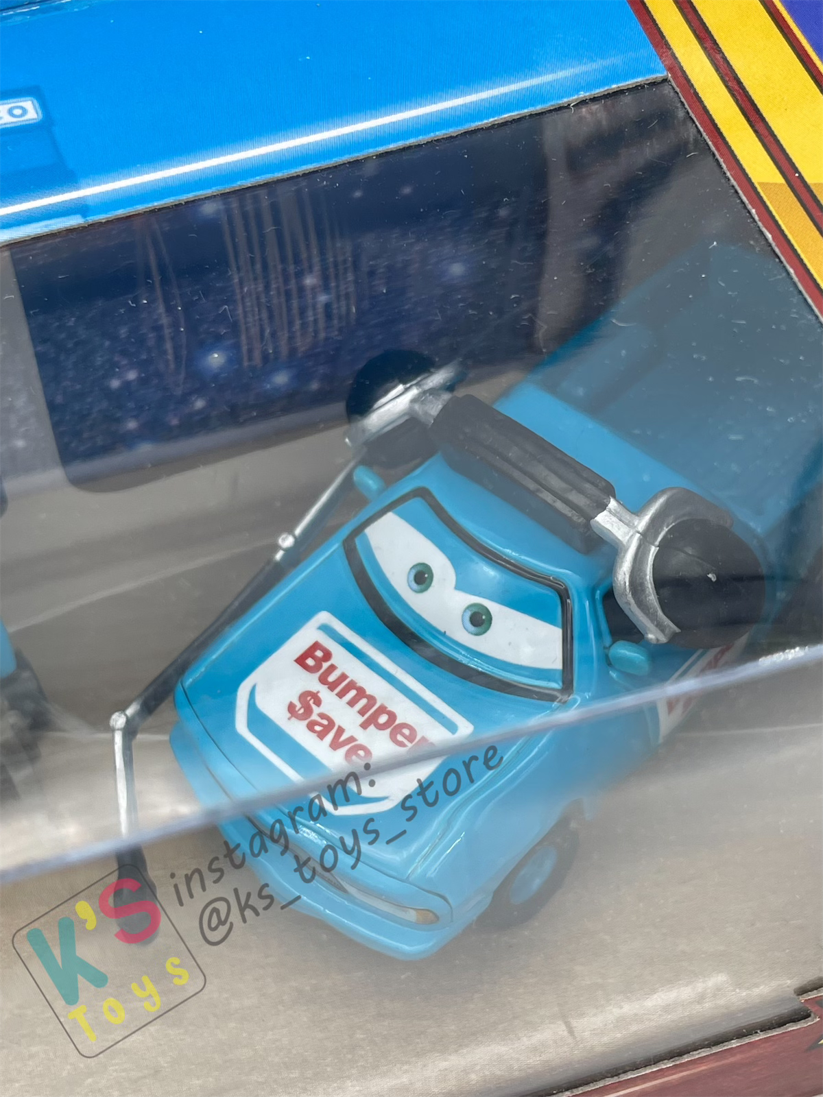 RARE DISNEY PIXAR CARS BY MATTEL, TEAM CREW BUMPER SAVE - BNIP