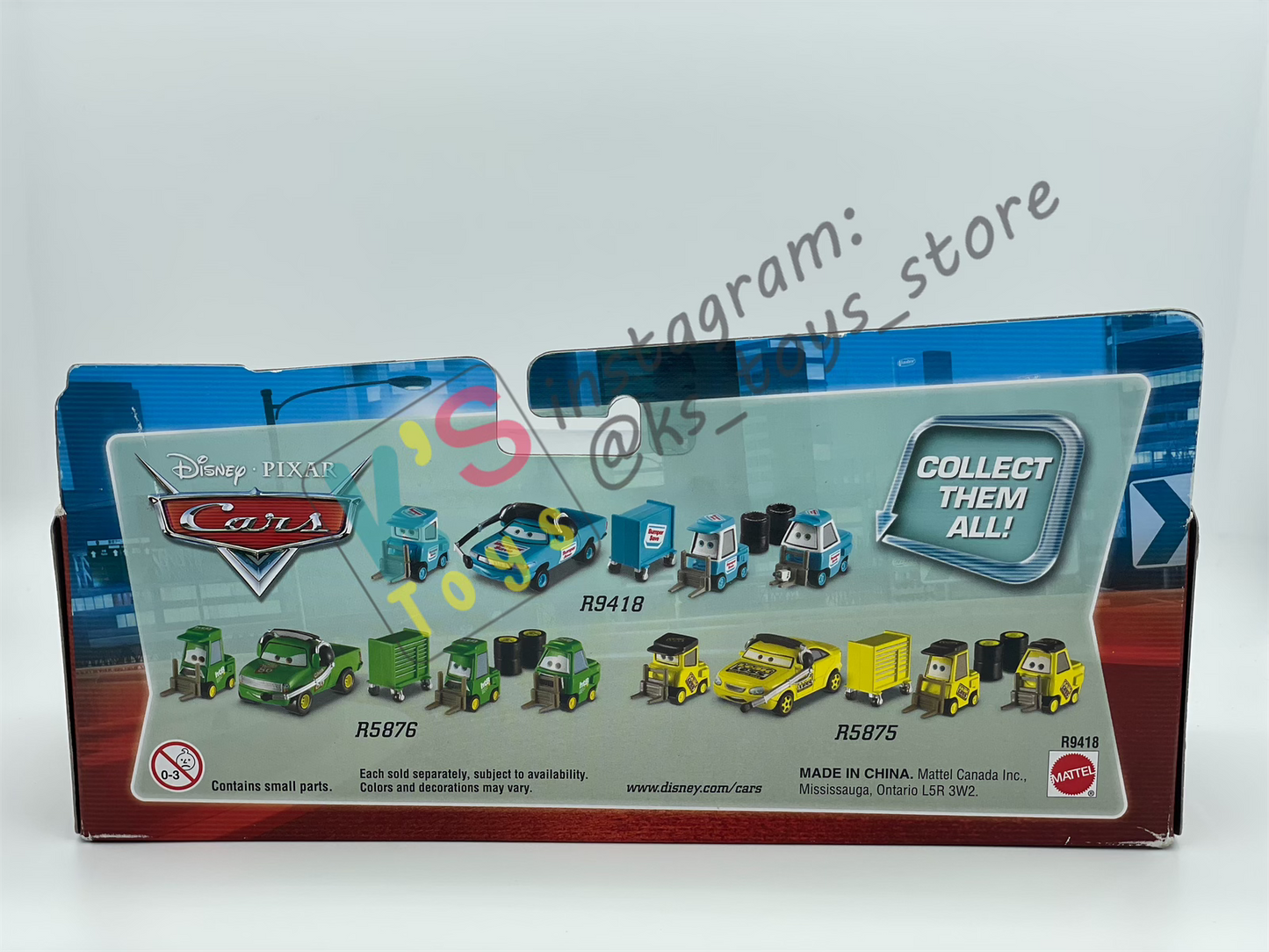 RARE DISNEY PIXAR CARS BY MATTEL, TEAM CREW BUMPER SAVE - BNIP