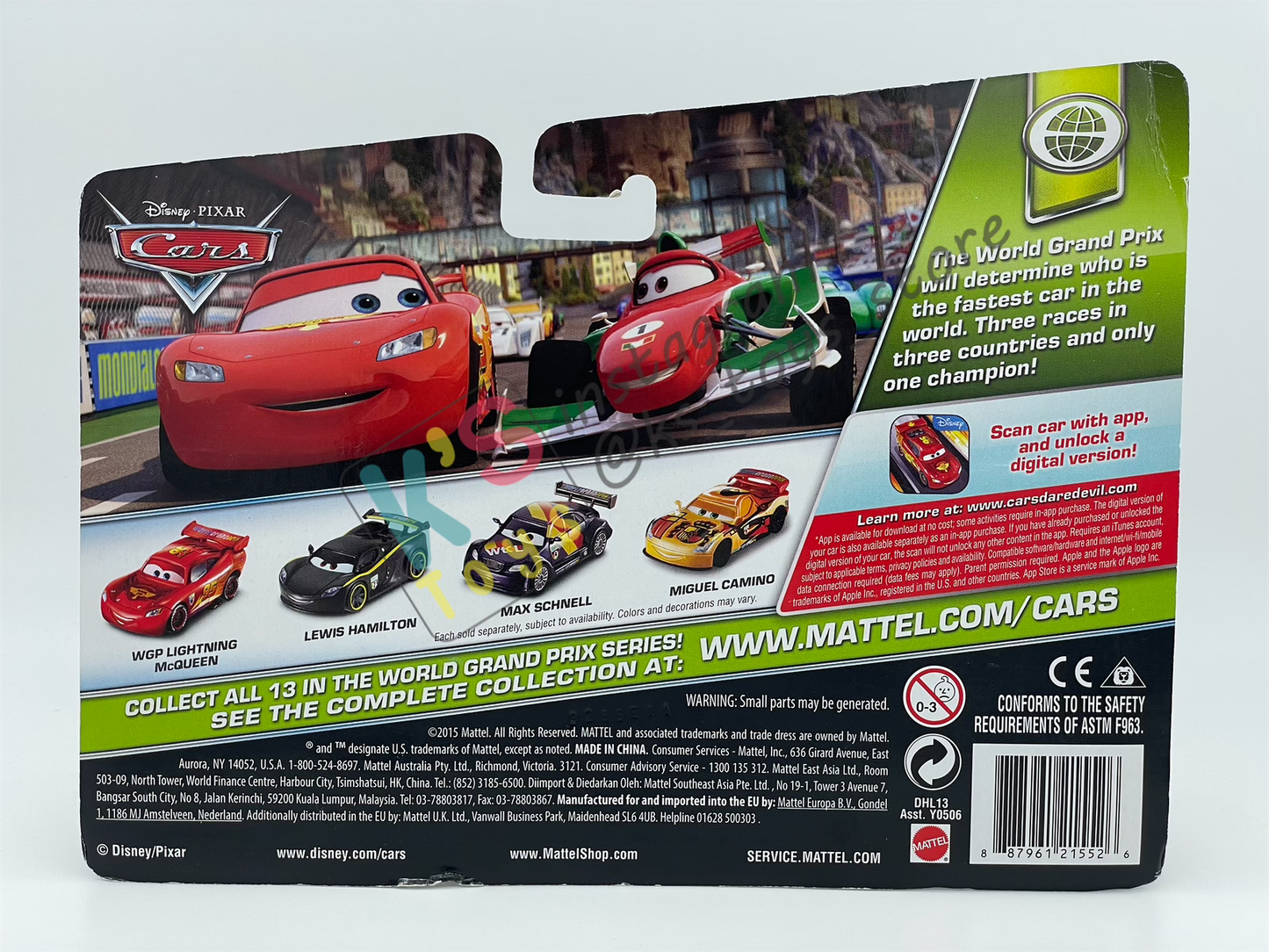 Disney Pixar Cars 1:55 2-Pack by Mattel, BRENT MUSTANGBURGER WITH HEADSET AND DAVID HOBBSCAPP WITH HEADSET - WGP CARS 2 - BNIP