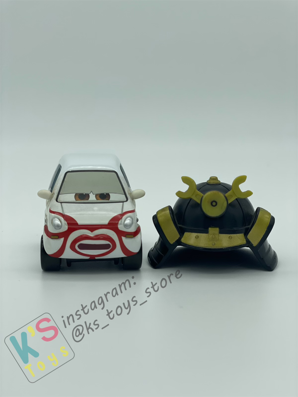 PRE-OWNED / LOOSE DISNEY PIXAR CARS - "TAKESHI" - CARS 2 SUPER CHASE SERIES - DISPLAYED CONDITION