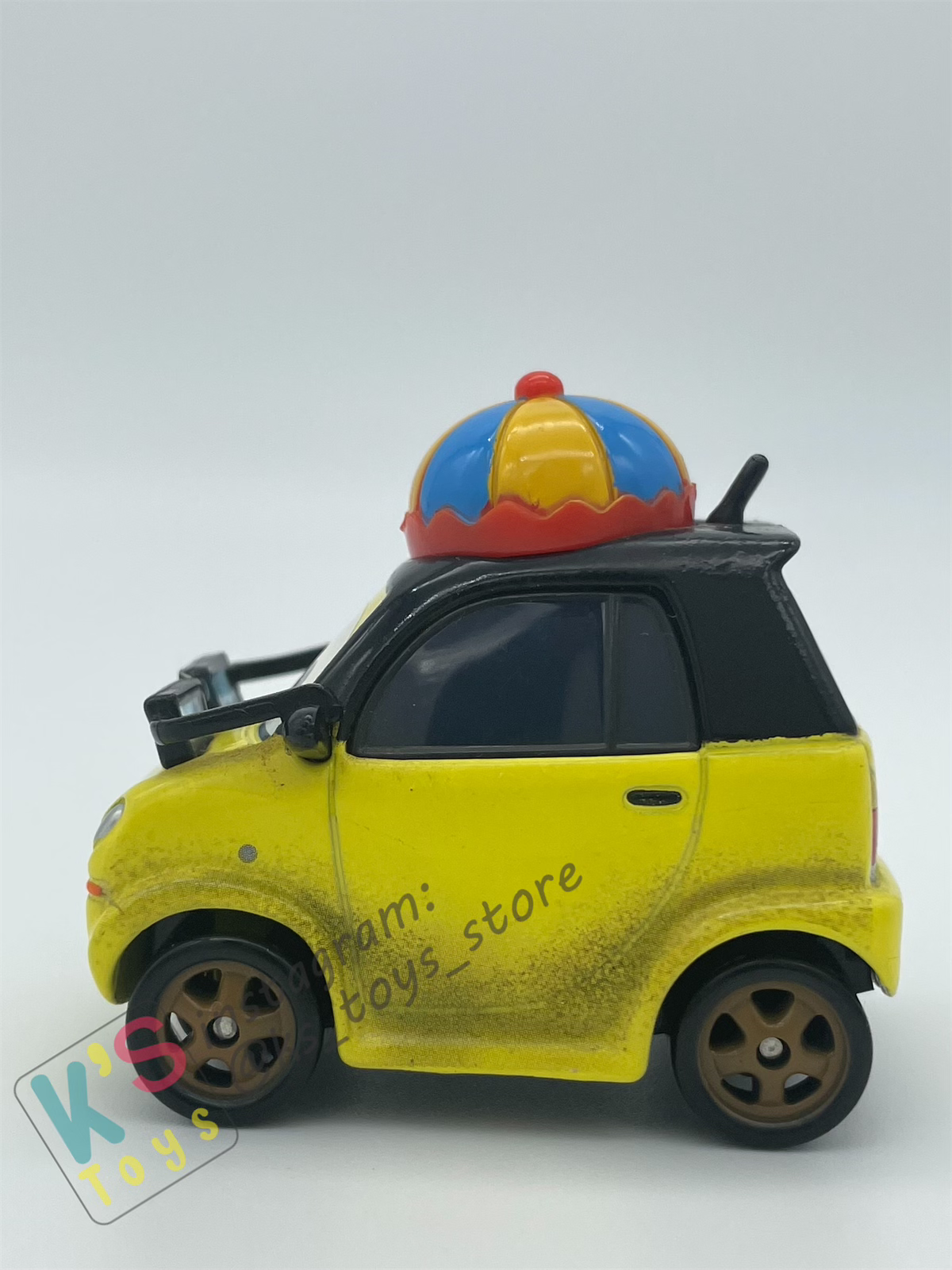 PRE-OWNED / LOOSE DISNEY PIXAR CARS - "HIROAKI" - CARS 2 SUPER CHASE SERIES - GOOD CONDITION WITH TINY MARKED