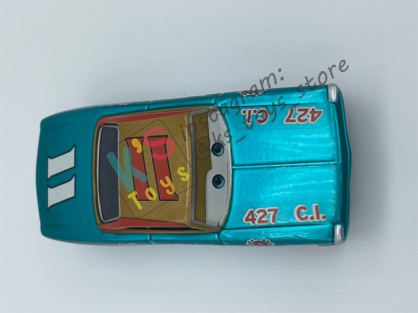 PRE-OWNED / LOOSE DISNEY PIXAR CARS - "METALLIC MARIO ANDRETTI" - SCAVENGER HUNT SERIES - MINT CONDITION
