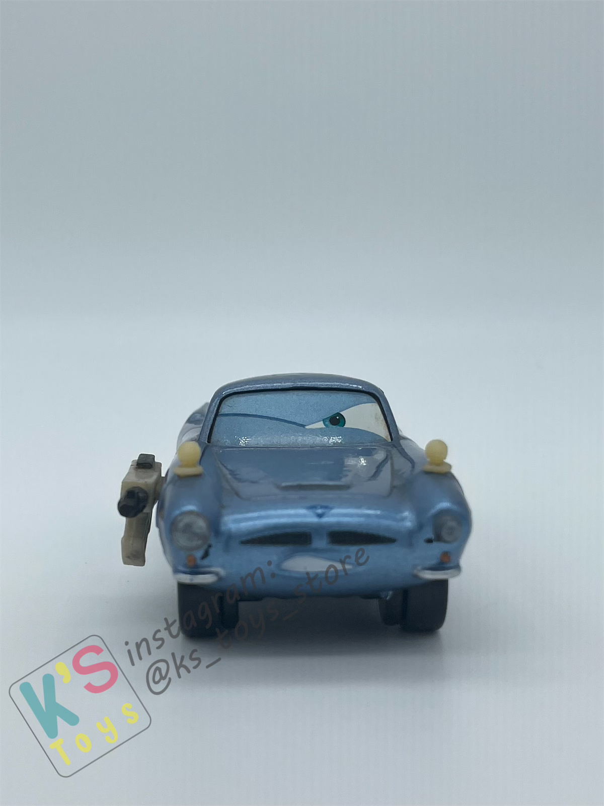 PRE-OWNED / LOOSE DISNEY PIXAR CARS - "FINN MCMISSILE WITH WEAPON" - CARS 2 MOVIE MOMENTS SERIES - PLAYED CONDITION