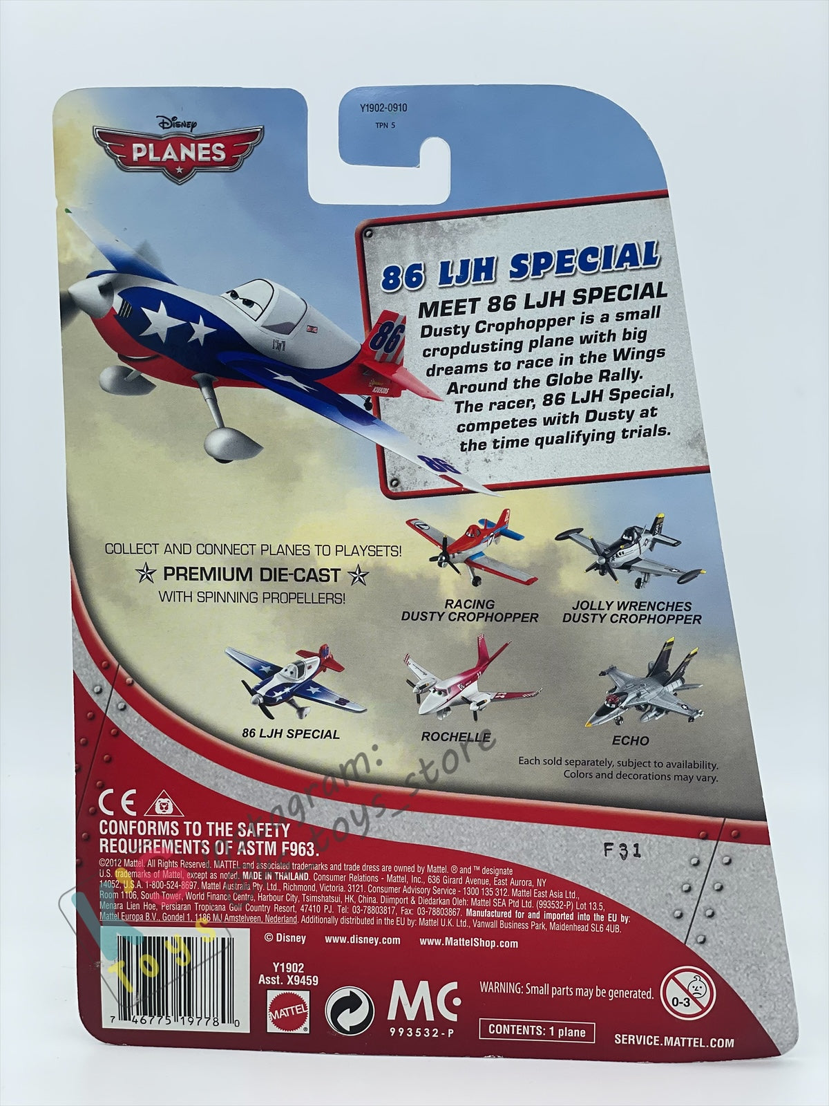 DISNEY PLANES BY MATTEL - 86 LJH SPECIAL - BNIP