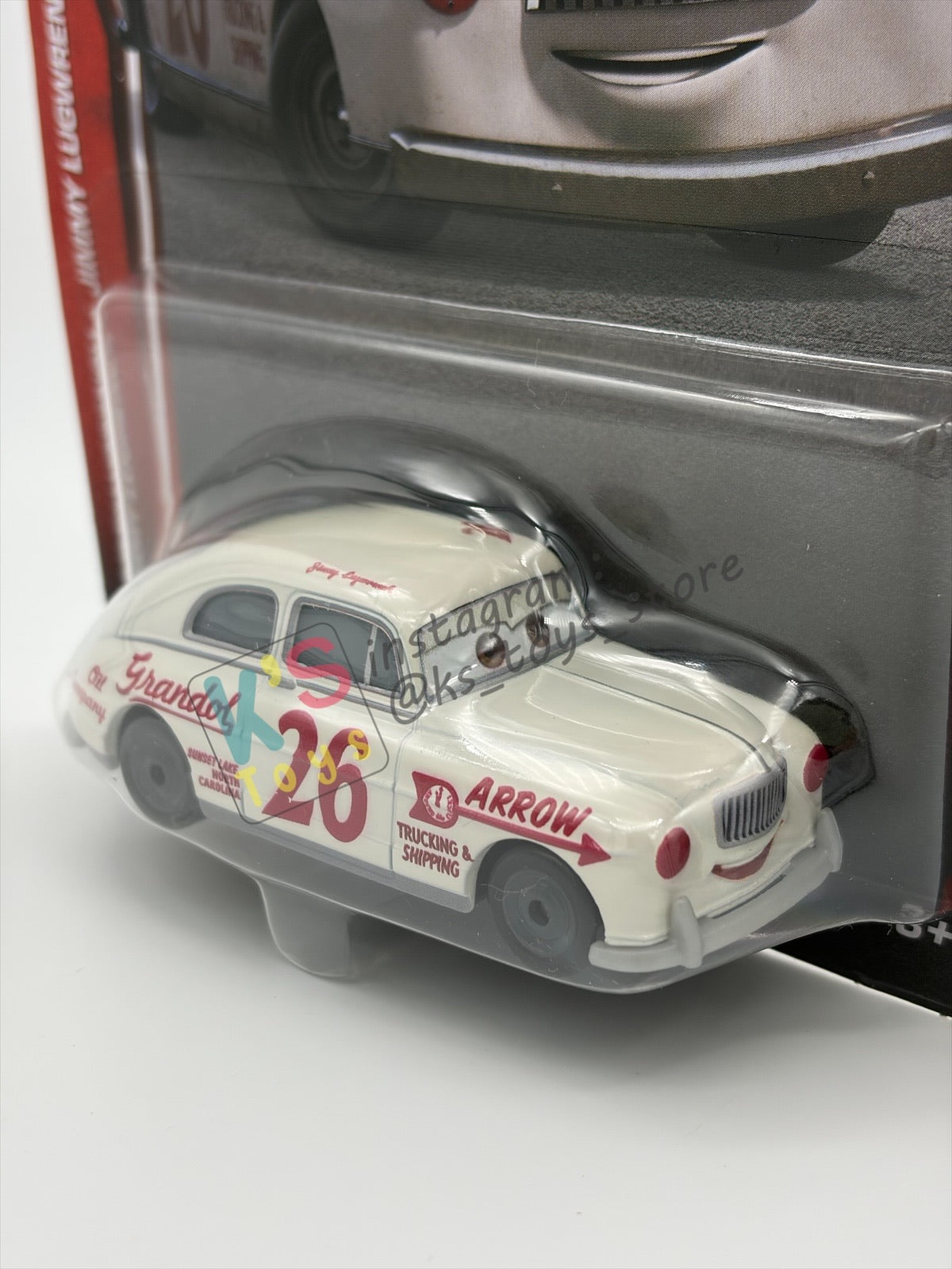 DISNEY PIXAR CARS BY MATTEL 1:55, "JIMMY LUGWRENCH'" - 2026 RE-RELEASED 20th ANNIVERSARY CARD - BNIP