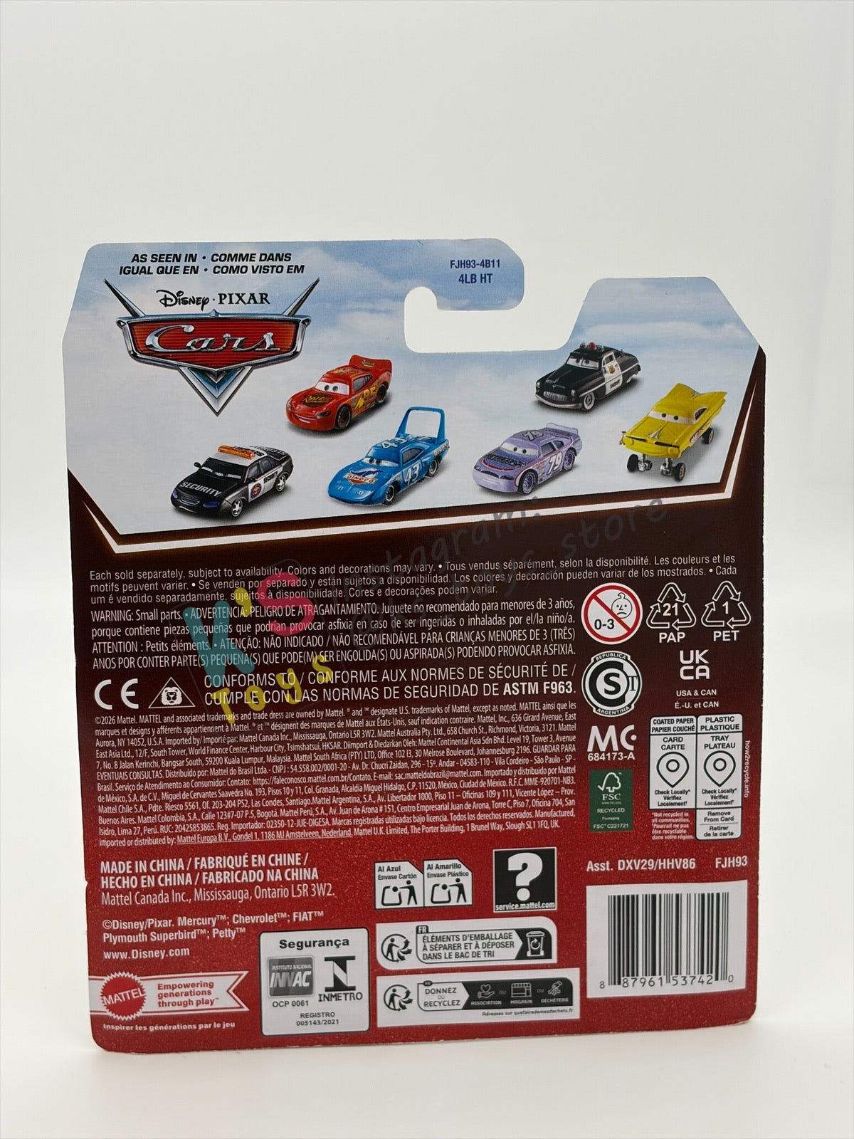 Disney Pixar Cars by MATTEL, LUIGI & GUIDO- 2026 RE-RELEASED 20th ANNIVERSARY CARD - BNIP