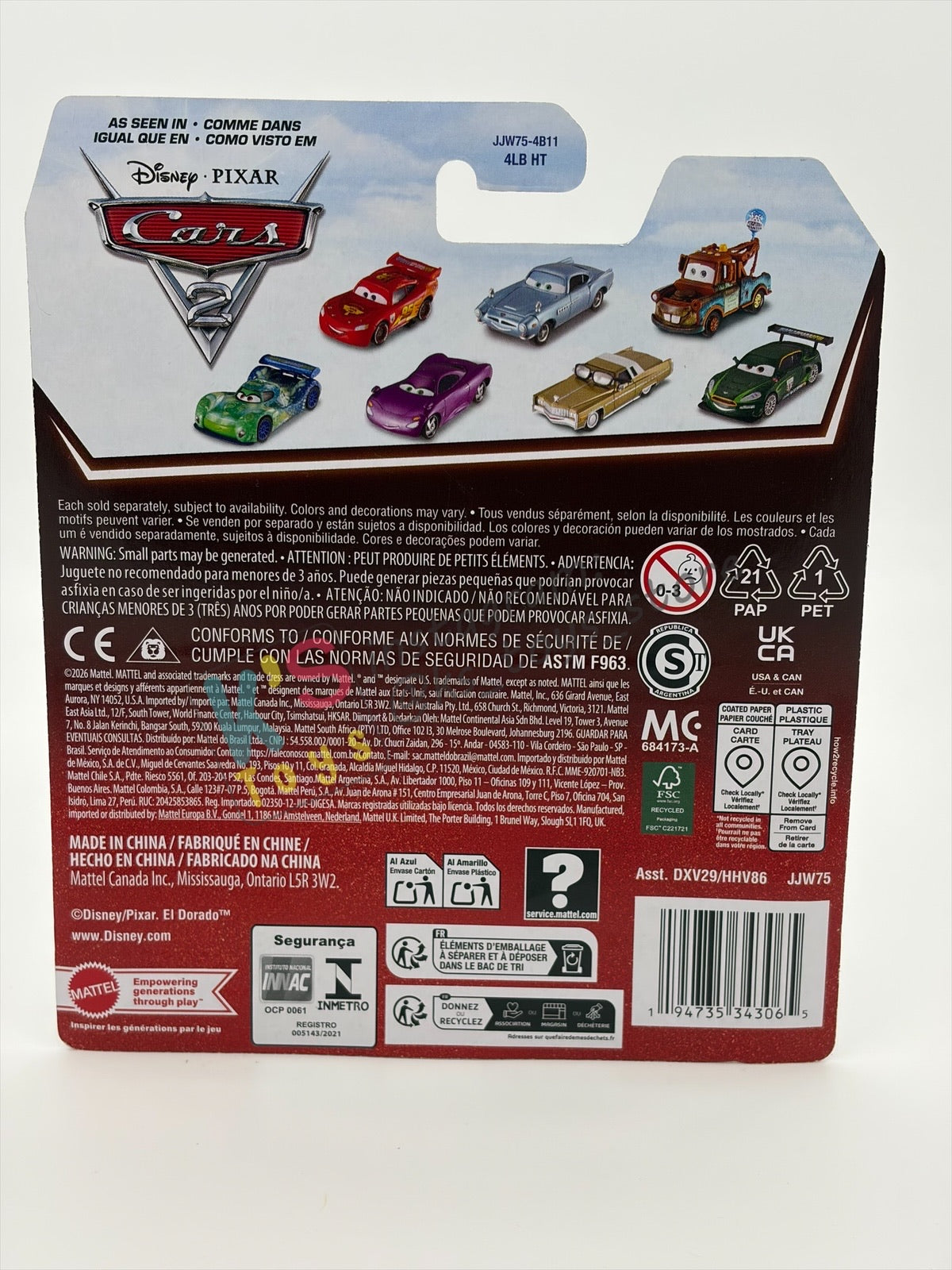 DISNEY PIXAR CARS BY MATTEL 1:55, "FLASH NILSSON" - 2026 RE-RELEASED - BNIP