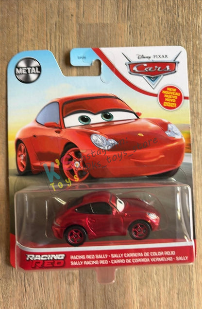 Complete Set of Red Racing Series Disney Pixar Cars by Mattel 1:55 - LIGHTNING MCQUEEN, MATER, FRANCESCO, CRUZ RAMIREZ, JACKSON STORM AND SALLY - BNIP