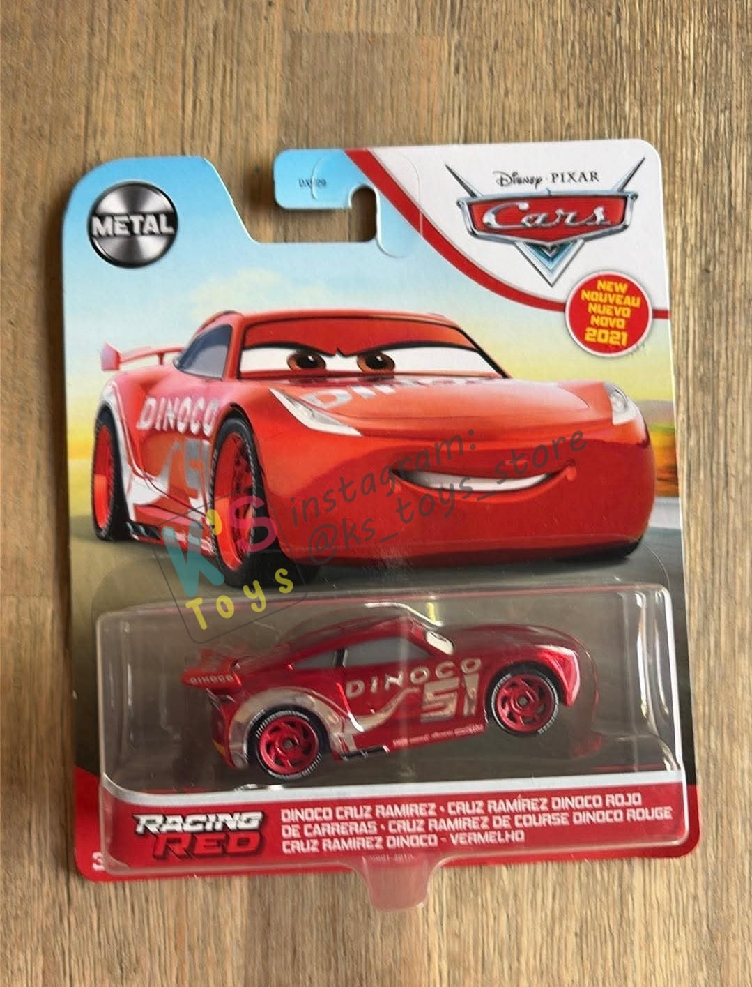 Complete Set of Red Racing Series Disney Pixar Cars by Mattel 1:55 - LIGHTNING MCQUEEN, MATER, FRANCESCO, CRUZ RAMIREZ, JACKSON STORM AND SALLY - BNIP