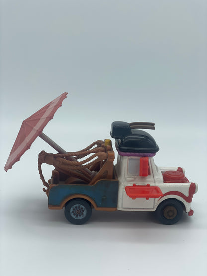 PRE-OWNED / LOOSE DISNEY PIXAR CARS BY MATTEL - "KABUKI MATER" - CARS 2 SERIES - PLAYED WITH GOOD CONDITION - READ DESCRIPTION!!!!!!!!!!!