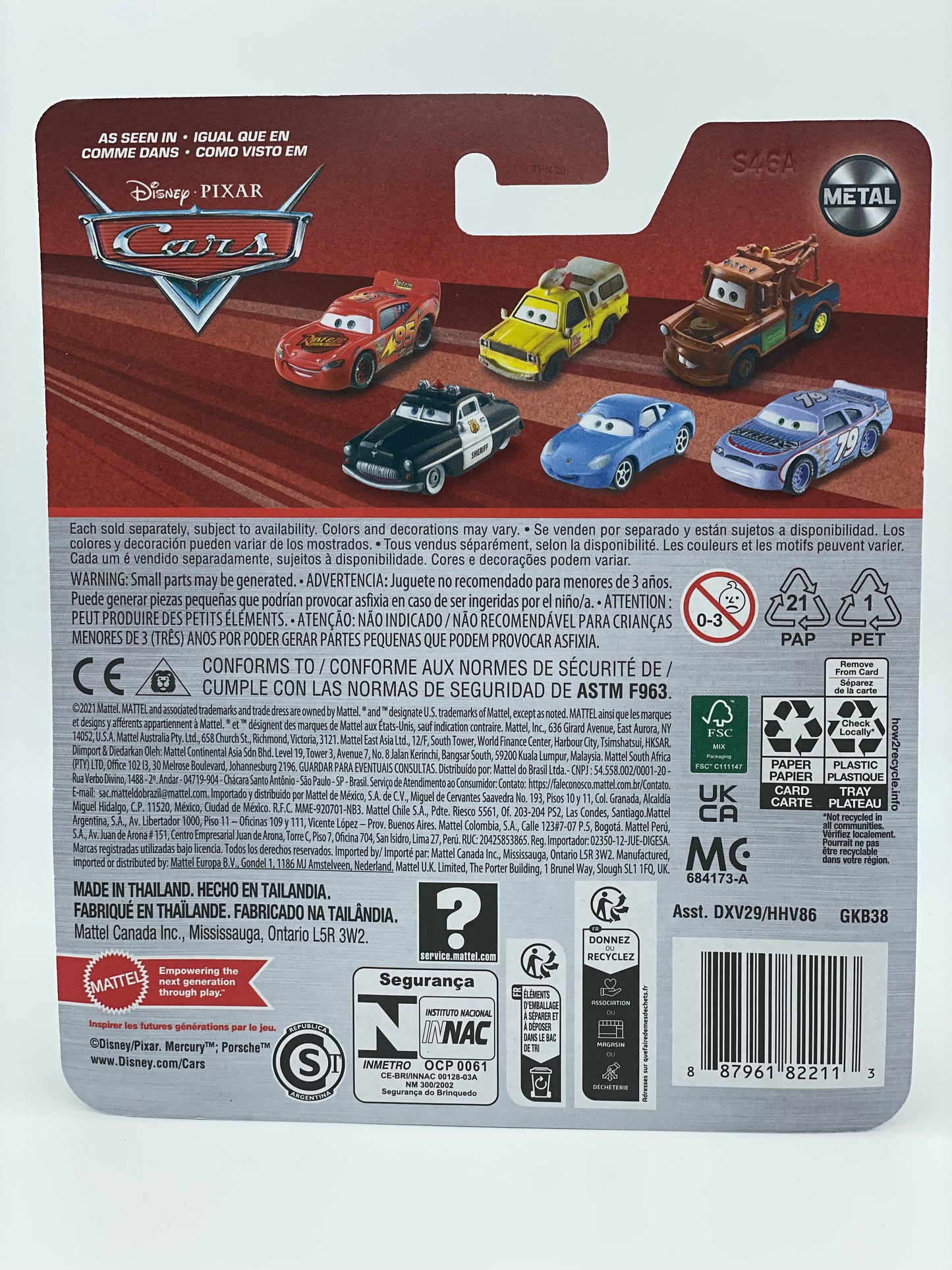 DISNEY PIXAR CARS BY MATTEL - "PONCHY WIPEOUT"  BUMPER SAVE - CARS - 2024 RE-RELEASED - BNIP