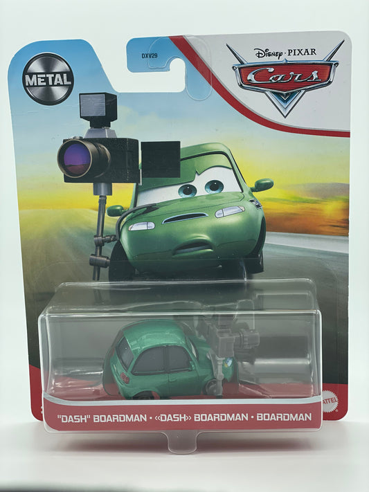 DISNEY PIXAR CARS BY MATTEL, DASH BOARDMAN - 2021 RE-RELEASED - BNIP