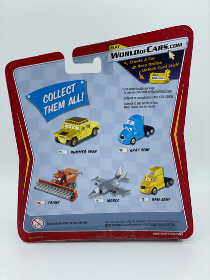 MEGA SIZE DISNEY PIXAR CARS BY MATTEL, HUMMER SVEN #11 - RACE ORAMA - BNIP