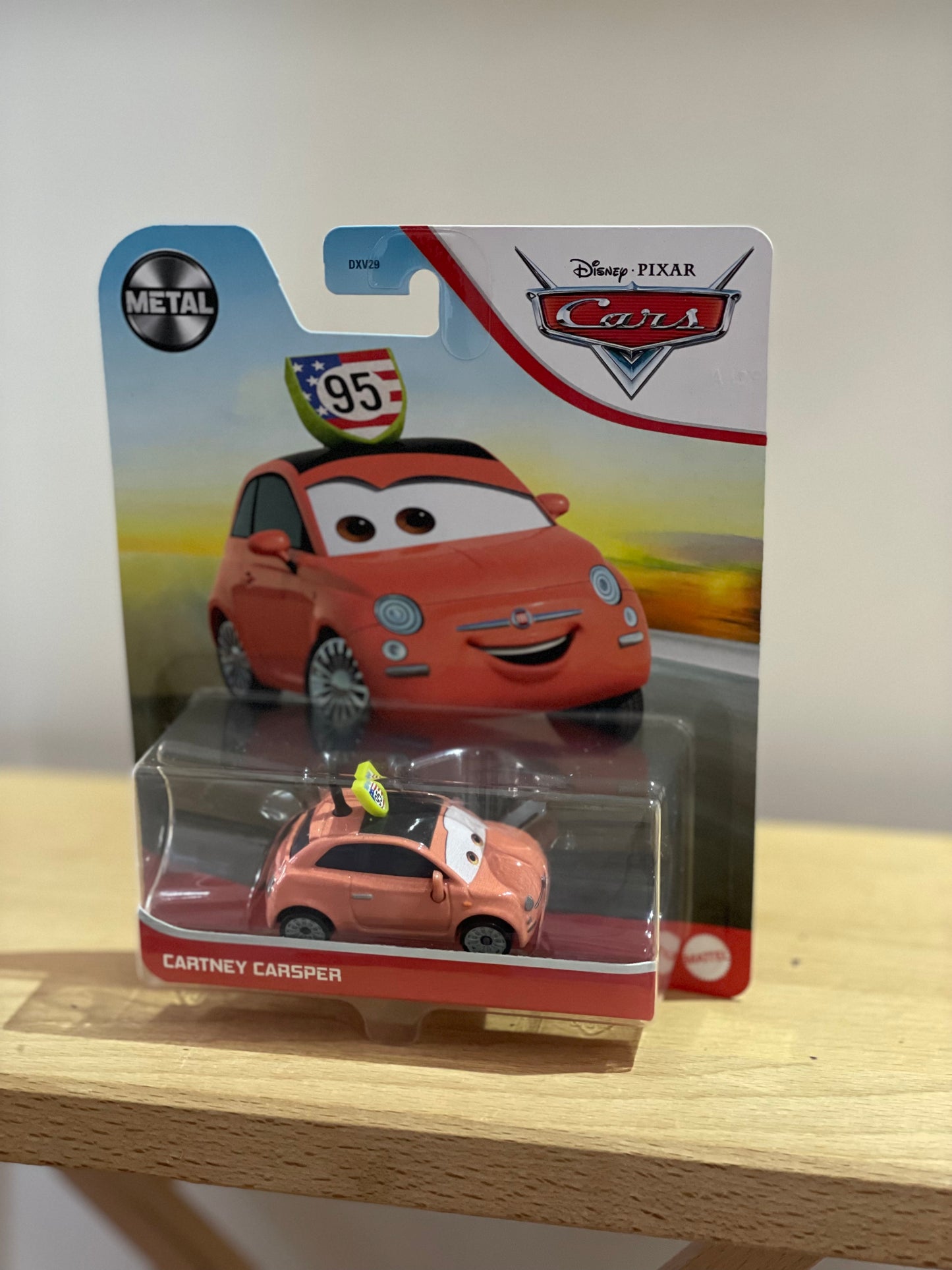 DISNEY PIXAR CARS BY MATTEL, CARTNEY CARSPER - BNIP