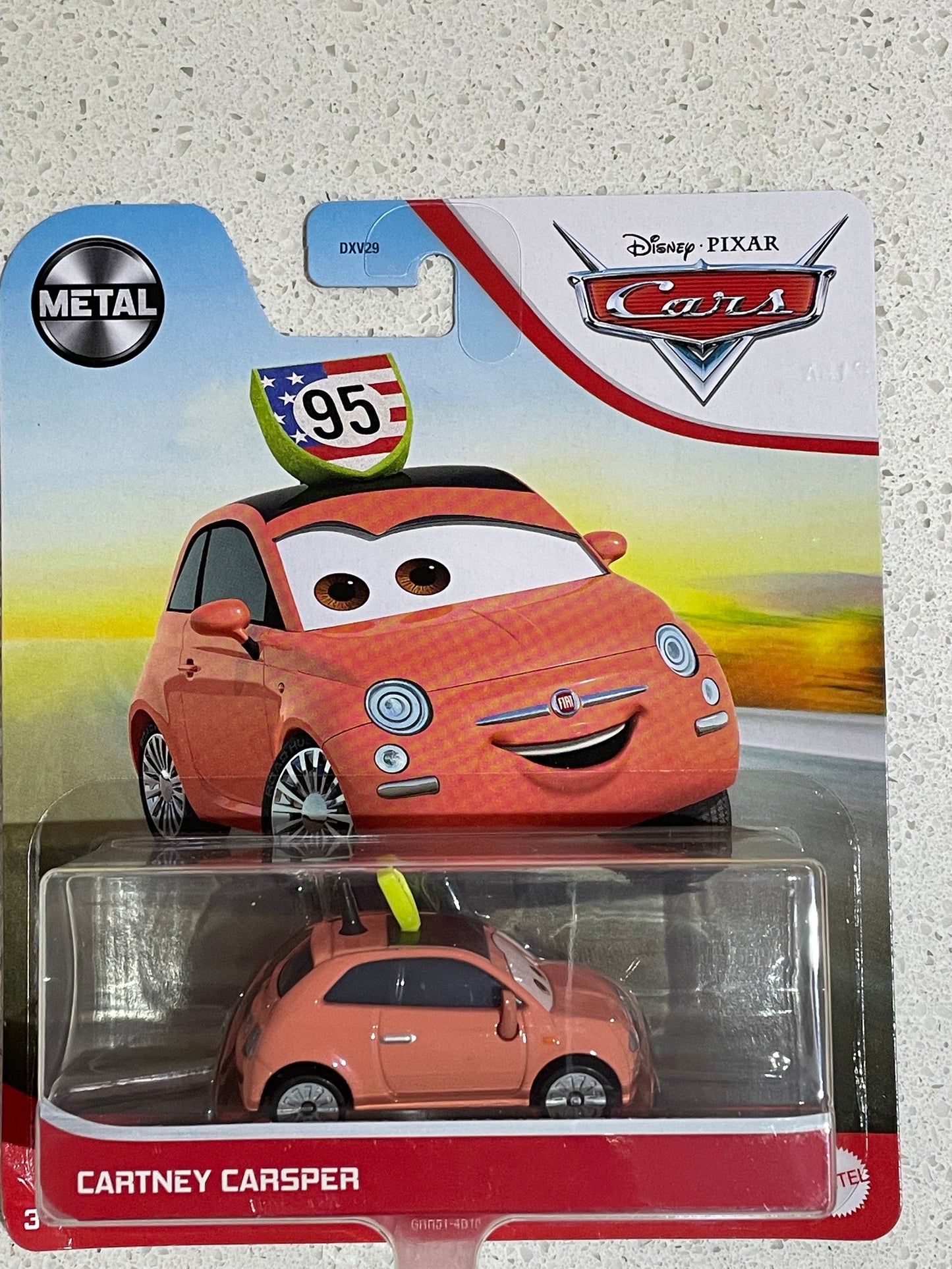 DISNEY PIXAR CARS BY MATTEL, CARTNEY CARSPER - BNIP