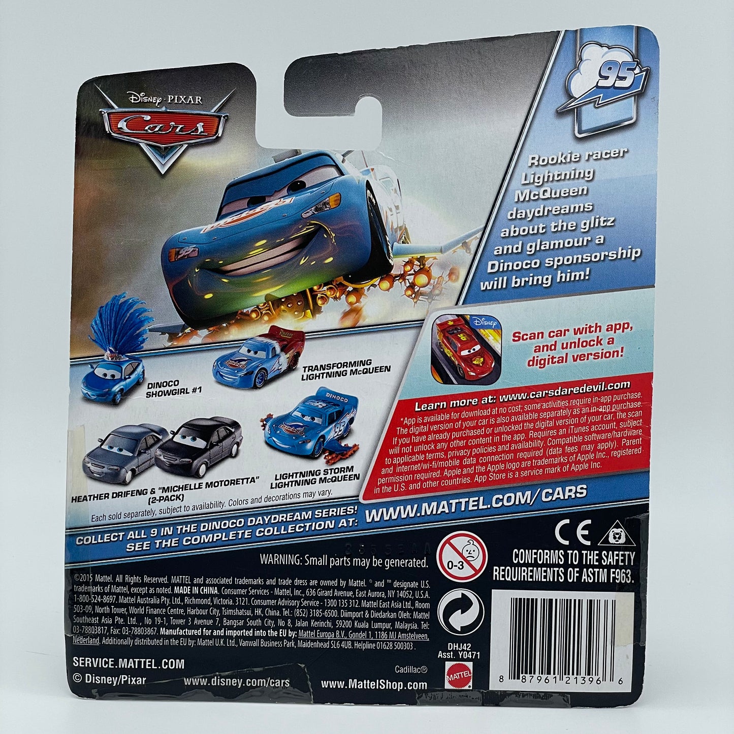 DISNEY PIXAR CARS BY MATTEL - SEDANYA OSKANIAN - DINOCO DAYDREAM - BNIP