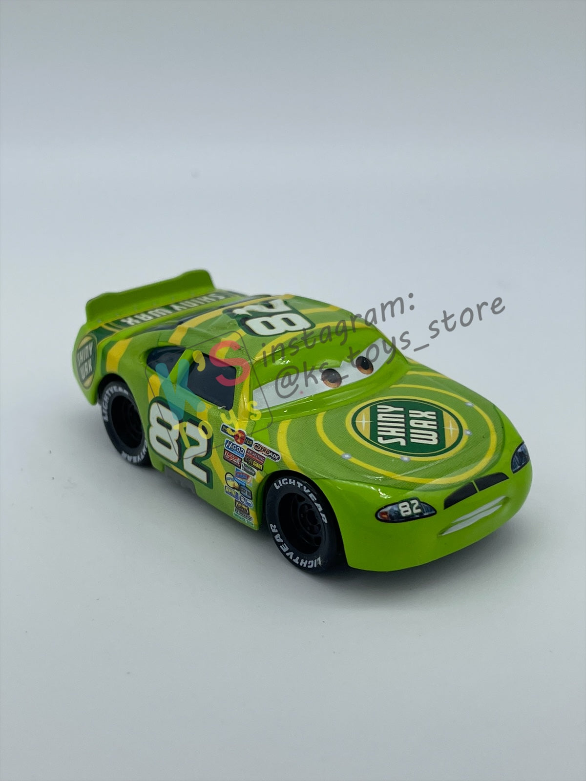 PRE-OWNED / LOOSE DISNEY PIXAR CARS BY MATTEL - DARREN LEADFOOT / SHINY WAX (CARS 1) - NEAR MINT CONDITION - READ DESCRIPTION!!!!!!!!!!!
