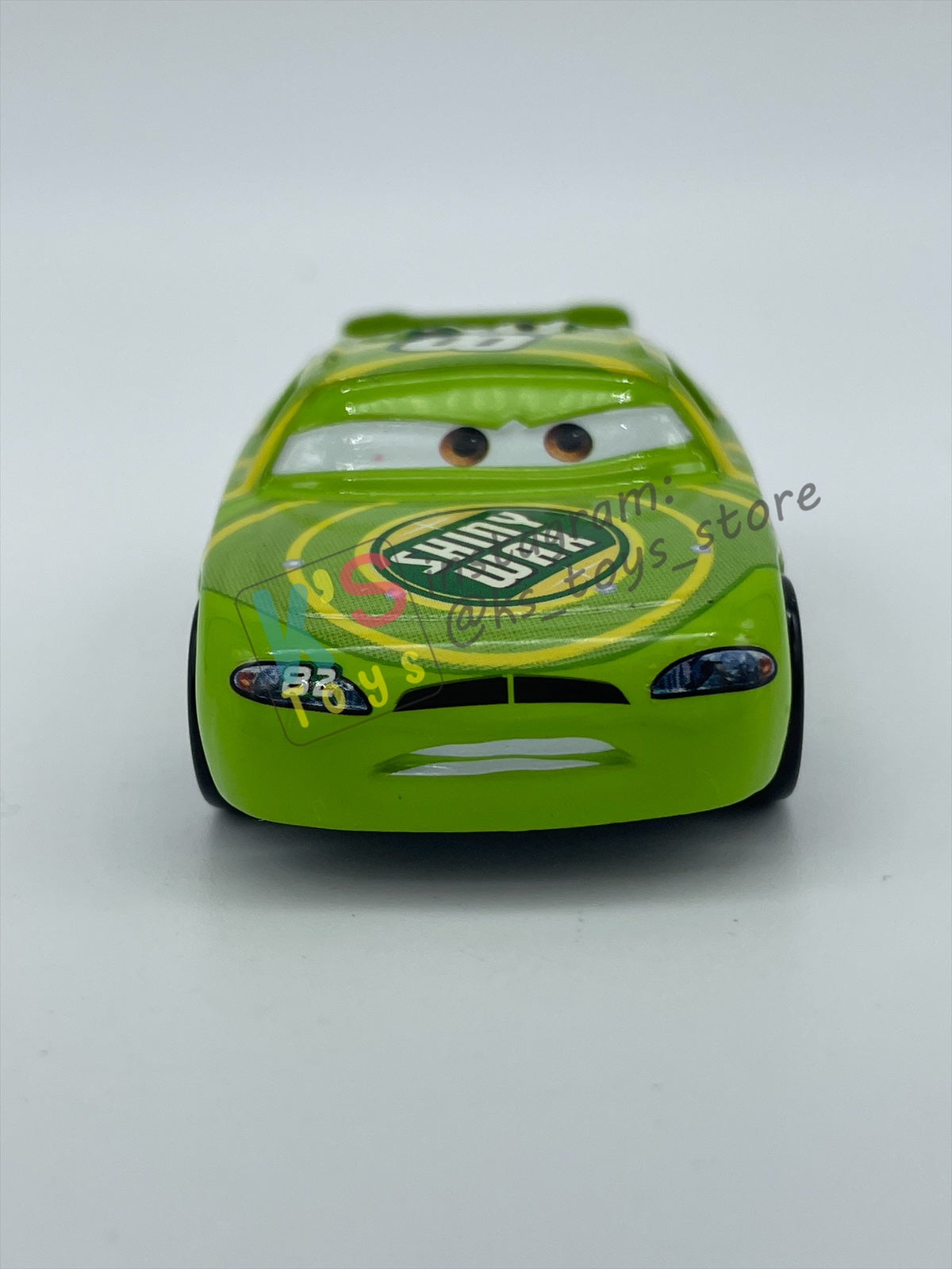 PRE-OWNED / LOOSE DISNEY PIXAR CARS BY MATTEL - DARREN LEADFOOT / SHINY WAX (CARS 1) - NEAR MINT CONDITION - READ DESCRIPTION!!!!!!!!!!!
