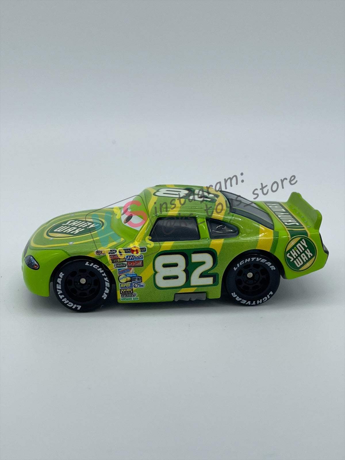 PRE-OWNED / LOOSE DISNEY PIXAR CARS BY MATTEL - DARREN LEADFOOT / SHINY WAX (CARS 1) - NEAR MINT CONDITION - READ DESCRIPTION!!!!!!!!!!!