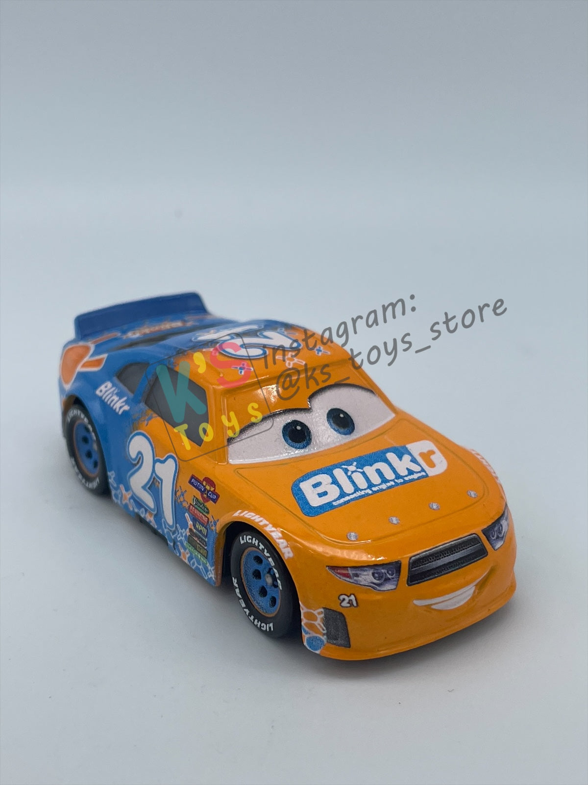PRE-OWNED / LOOSE DISNEY PIXAR CARS BY MATTEL - SPEEDY COMET / BLINKR (CARS 3) - NEAR MINT CONDITION - READ DESCRIPTION!!!!!!!!!!!