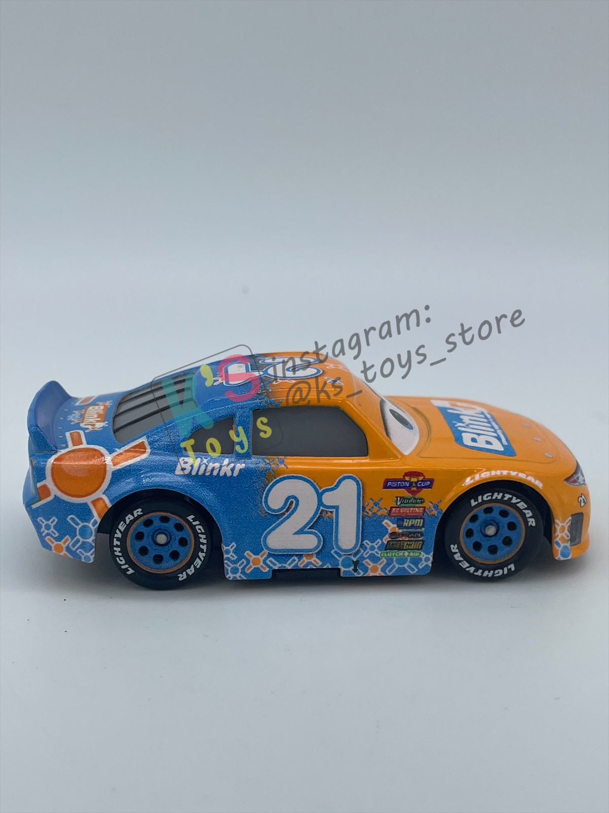 PRE-OWNED / LOOSE DISNEY PIXAR CARS BY MATTEL - SPEEDY COMET / BLINKR (CARS 3) - NEAR MINT CONDITION - READ DESCRIPTION!!!!!!!!!!!