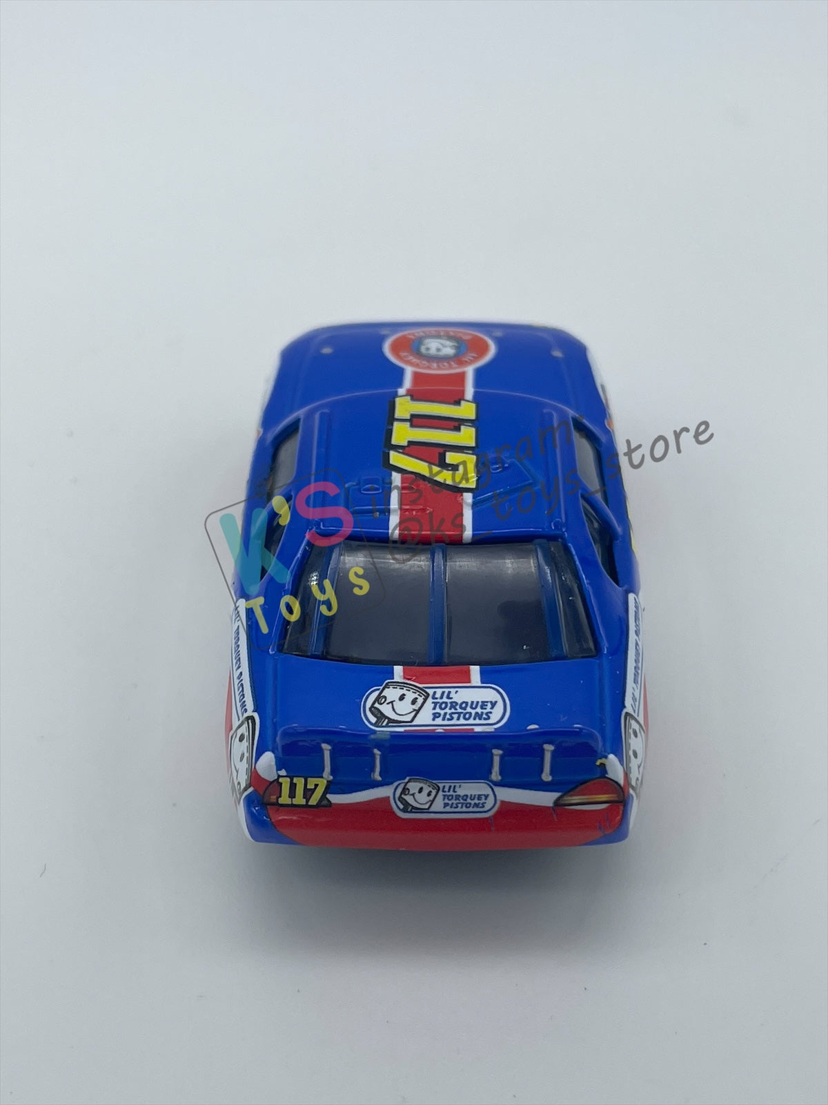 PRE-OWNED / LOOSE DISNEY PIXAR CARS BY MATTEL - RALPH CARLOW / LIL’ TORQUEY PISTONS (CARS 1, RUBBER TIRES) - NEAR MINT CONDITION - READ DESCRIPTION!!!!!!!!!!!
