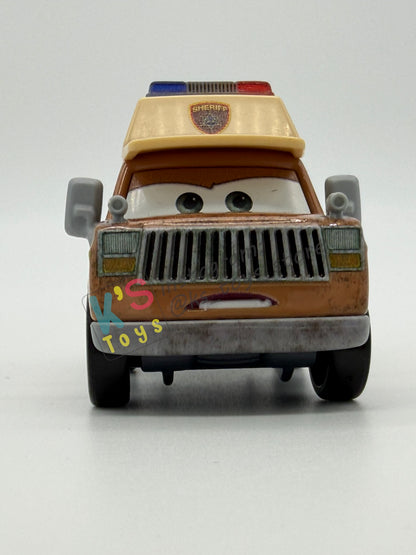 PRE-OWNED / LOOSE DISNEY PIXAR CARS 1:55 BY MATTEL - "TONY MOTORFELT" CARS ON THE ROAD SERIES - NEAR MINT CONDITION