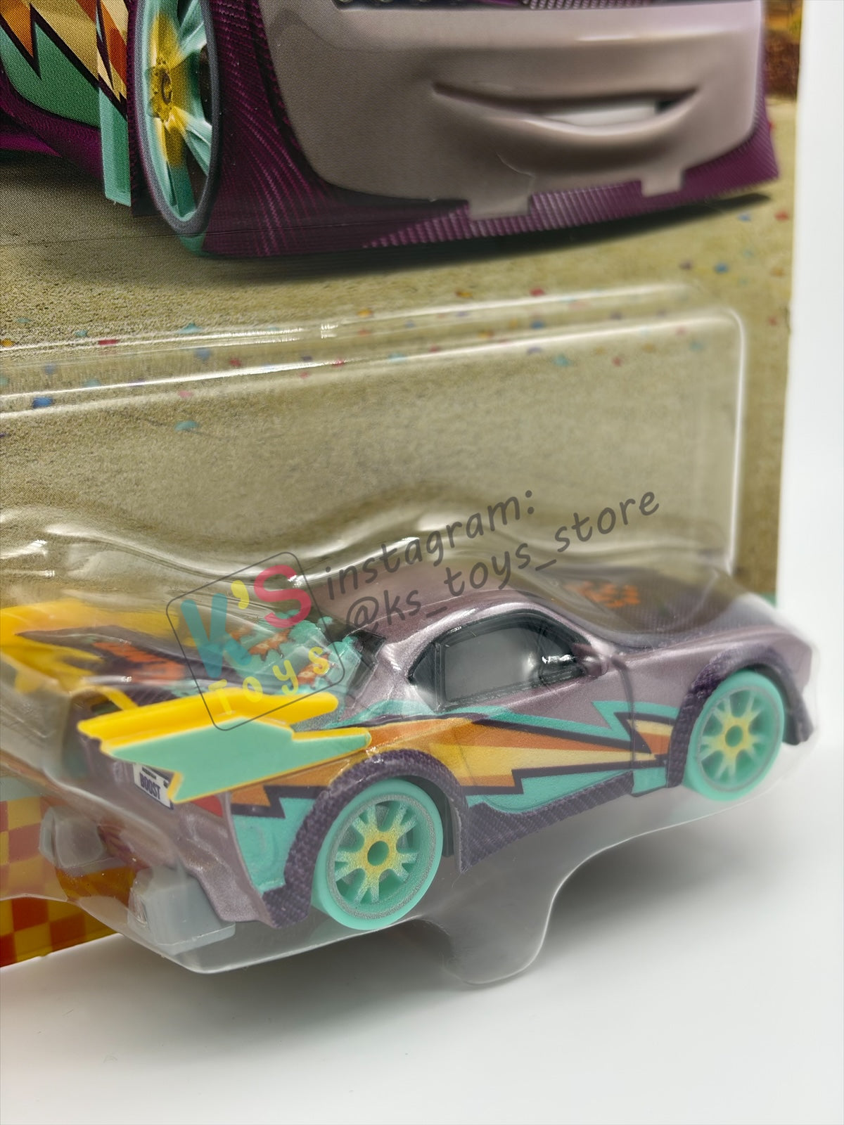 DISNEY PIXAR CARS BY MATTEL 1:55, "RACE TO CELEBRATE BOOST" - RACE TO CELEBRATE SERIES - BNIP