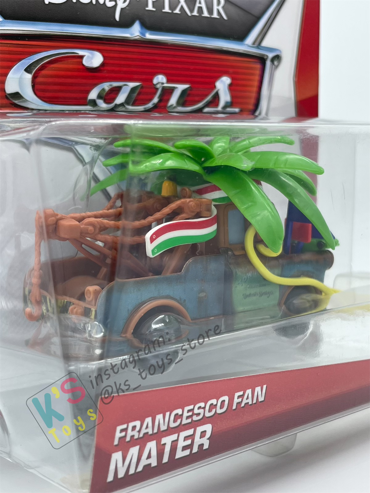 DELUXE DISNEY PIXAR CARS BY MATTEL, "FRANCESCO FAN MATER" - BNIP