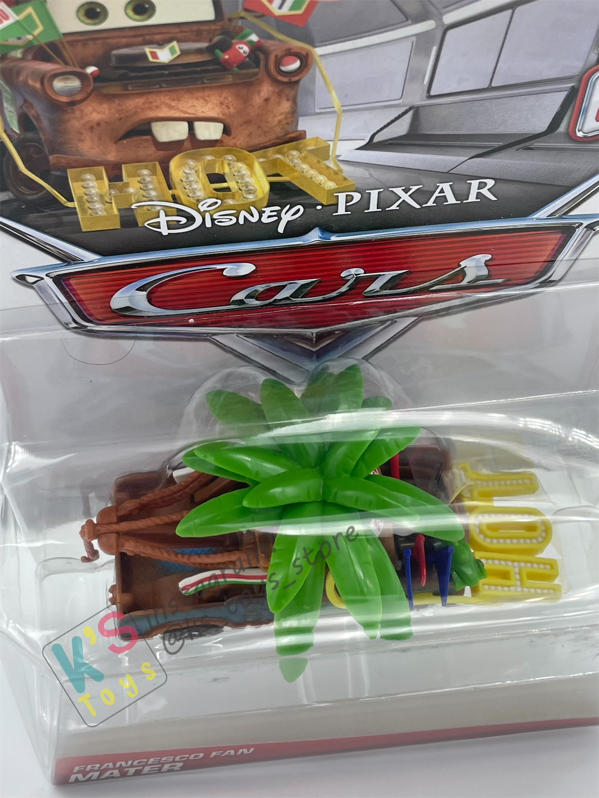 DELUXE DISNEY PIXAR CARS BY MATTEL, "FRANCESCO FAN MATER" - BNIP