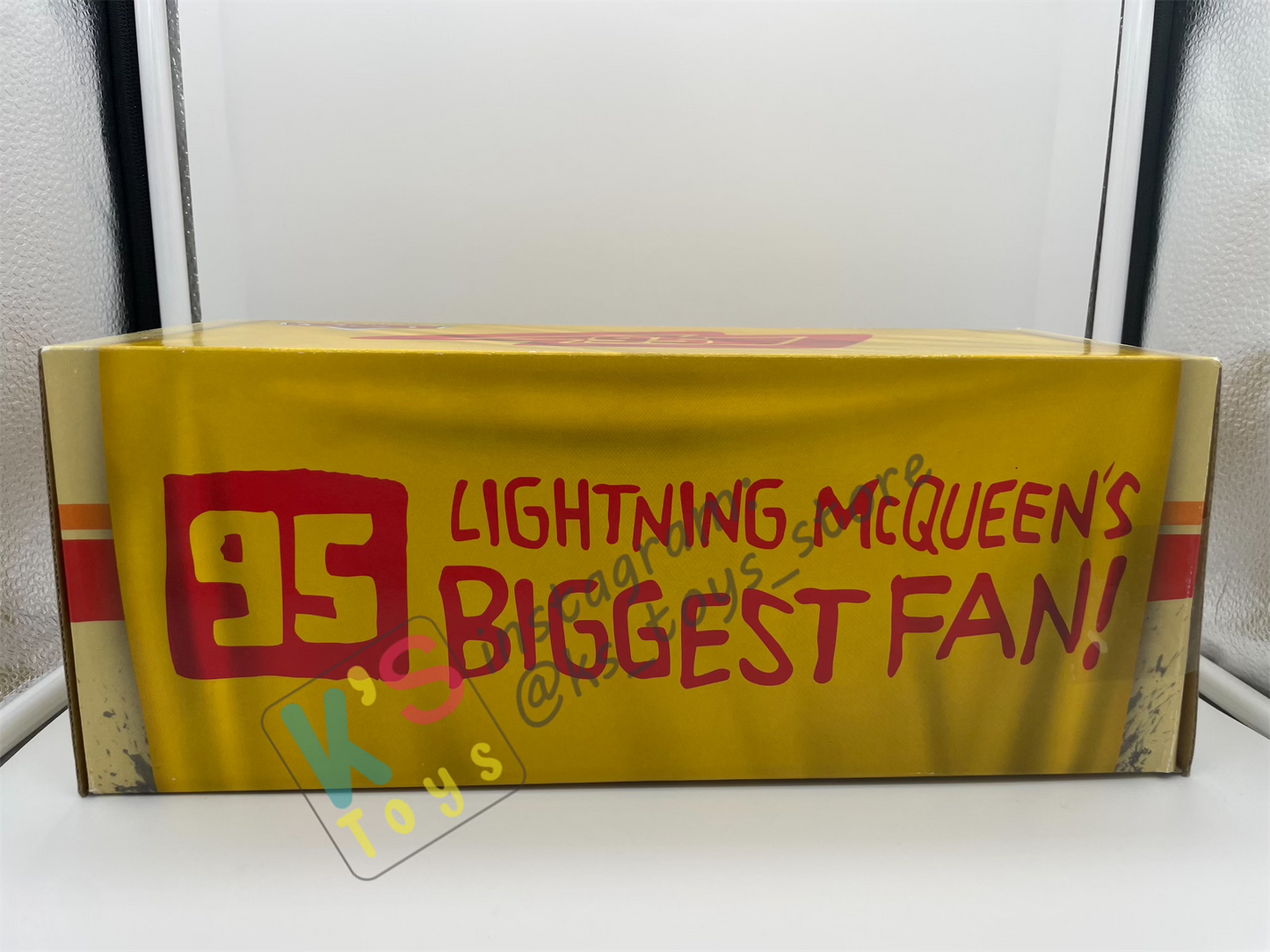 DISNEY PIXAR CARS BY MATTEL, EXCLUSIVE D23 2015 SDCC 95 LIGHNING MCQUEENS'S BIGGEST FAN - BIG AL, ALBERT HINKEY - BNIB