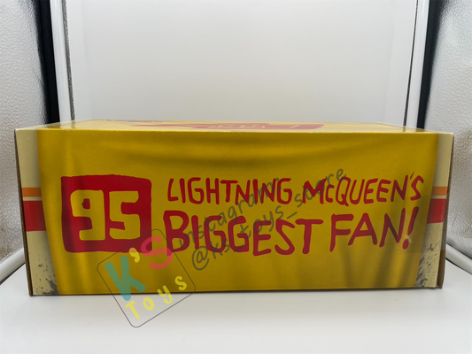 DISNEY PIXAR CARS BY MATTEL, EXCLUSIVE D23 2015 SDCC 95 LIGHNING MCQUEENS'S BIGGEST FAN - BIG AL, ALBERT HINKEY - BNIB