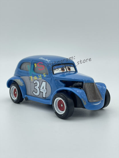 PRE-OWNED / LOOSE DISNEY PIXAR CARS BY MATTEL, "HEYDAY RIVER SCOTT" - DOC'S RACING DAYS SERIES - NEAR MINT CONDITION - READ DESCRIPTION!!!!!!!!!!!