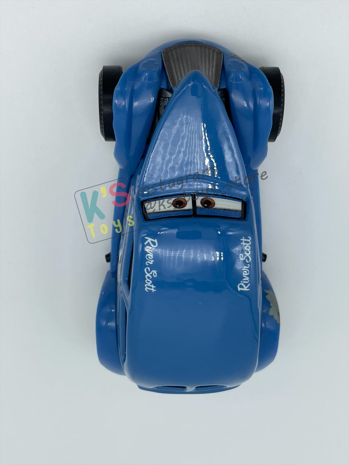 PRE-OWNED / LOOSE DISNEY PIXAR CARS BY MATTEL, "HEYDAY RIVER SCOTT" - DOC'S RACING DAYS SERIES - NEAR MINT CONDITION - READ DESCRIPTION!!!!!!!!!!!