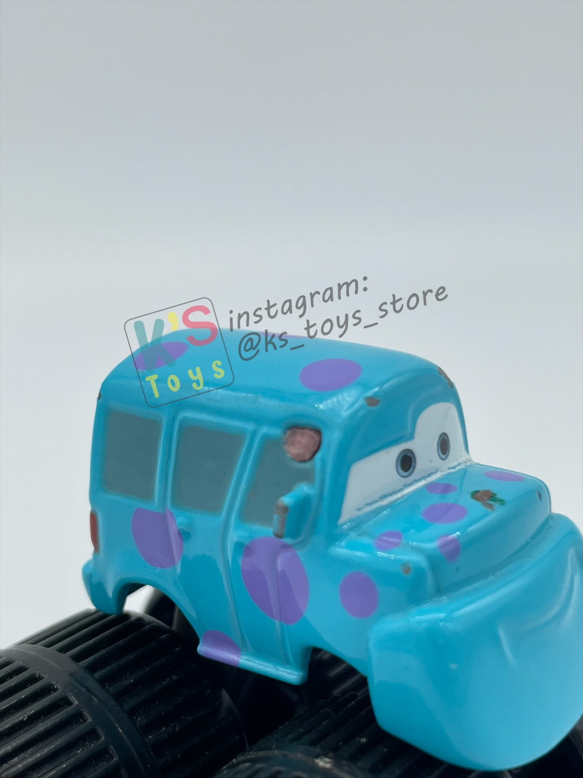 PRE-OWNED / LOOSE DISNEY PIXAR CARS BY MATTEL - "SULLEY" - BROKEN HORNS, PLAYED WITH CONDITION - READ DESCRIPTION!!!!!!!!!!!
