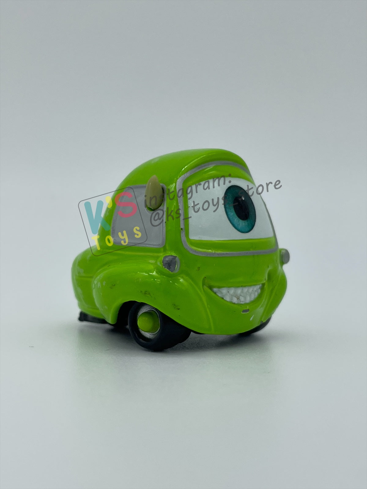 PRE-OWNED / LOOSE DISNEY PIXAR CARS BY MATTEL - "MIKE" - CARS SERIES - PLAYED WITH GOOD CONDITION - READ DESCRIPTION!!!!!!!!!!!