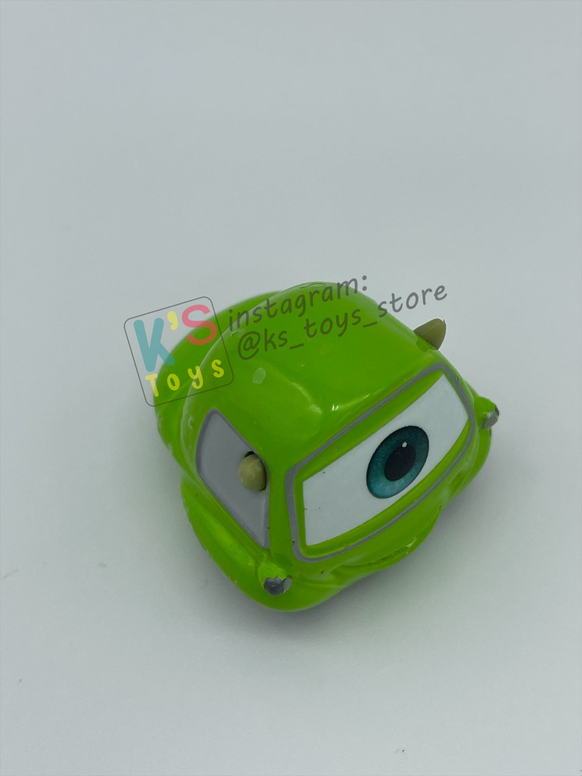 PRE-OWNED / LOOSE DISNEY PIXAR CARS BY MATTEL - "MIKE" - CARS SERIES - PLAYED WITH GOOD CONDITION - READ DESCRIPTION!!!!!!!!!!!